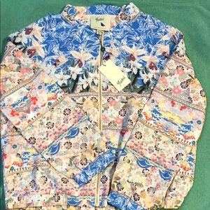 Yumi Multicolored Floral Bomber Jacket